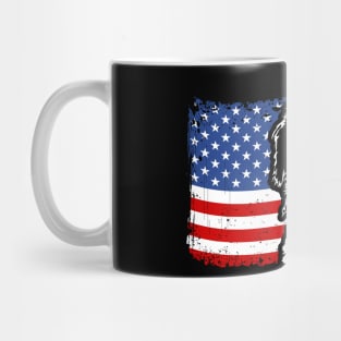 Leonberger Mom Dad American Flag patriotic dog Mug